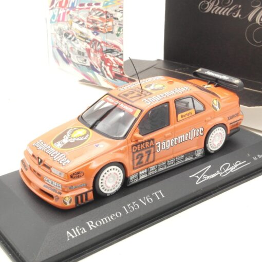 Minichamps 1:43 Alfa Romeo 155 V6 TI DTM M. Bartels #27 Jägermeist in OVP RA9489