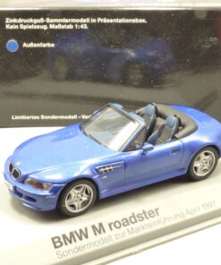 Minichamps 1:43 Limitiertes Sondermodell BMW M roadster metallic in OVP EX4318
