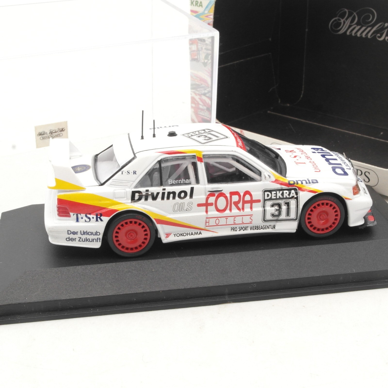 Minichamps 1:43 Mercedes 190 E Evo 2 A. Bernhard #31 in OVP RA9497 – Bild 3