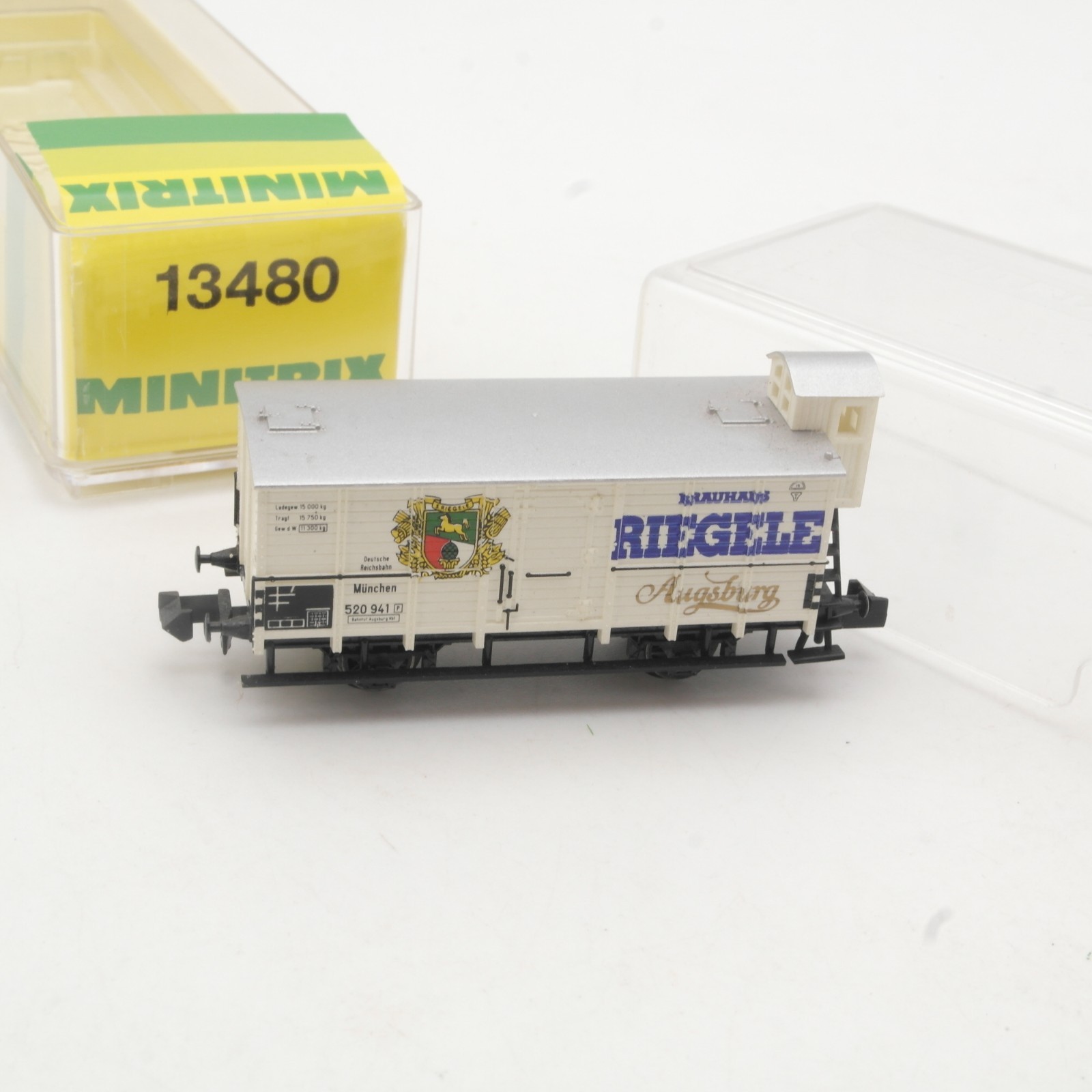 Minitrix N 13480 Güterwagen Riegele der DRG in OVP RR5342 – Bild 3