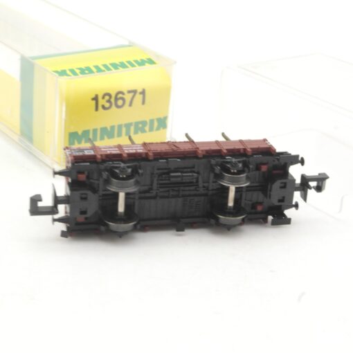 Minitrix N 13671 Rungenwagen mit Ladung der DRG in OVP RR3548 – Bild 4