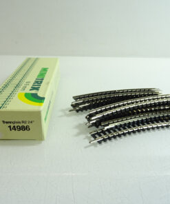 Minitrix N 14986 Trenngleis R2 24° 10 Stück Neu in OVP CK2040