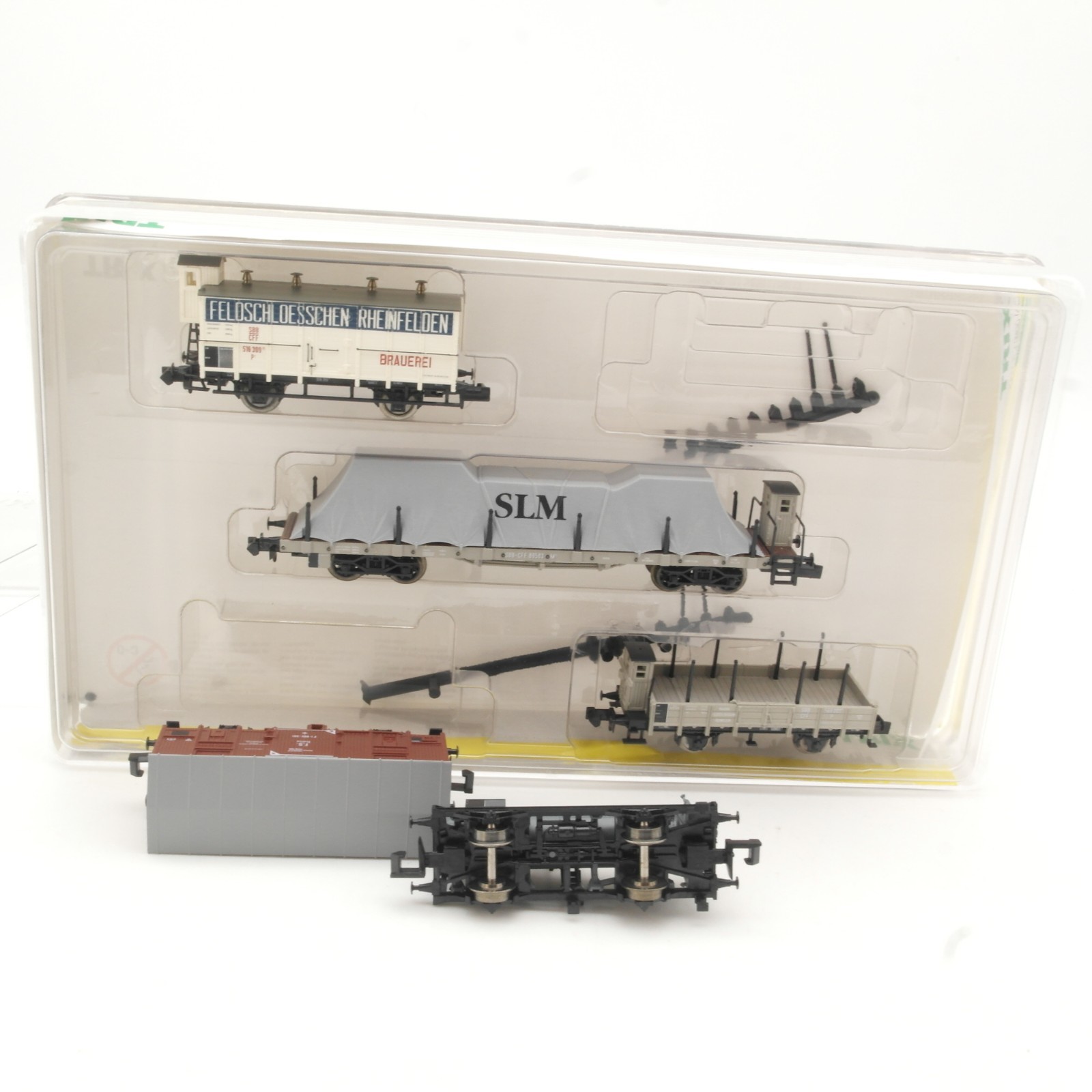 Minitrix N 15122 Set Güterwagen Gotthard 5-teilig der SBB in OVP RR5305 – Bild 4