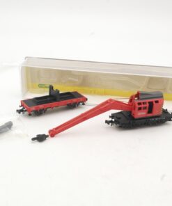 Minitrix N 15299 Kranwagen mit Beiwagen der DB in OVP RR4702