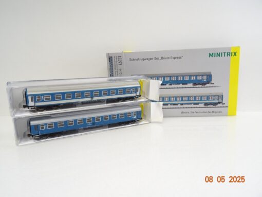 Minitrix N 15371 Schnellzugwagen-Set 2tl. Orient-Express neuwertig in OVP JL560