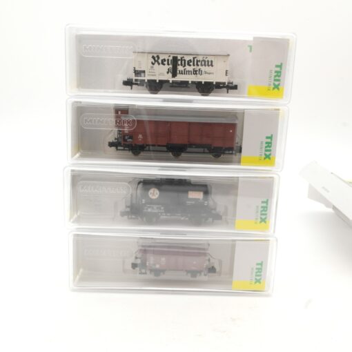 Minitrix N 15418 Güterwagen Set 4 Stück neuwertig in OVP RR3998 – Bild 3