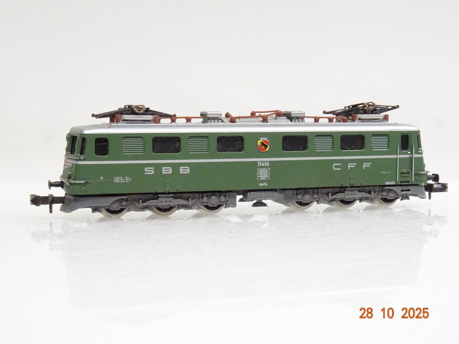 Minitrix N 2939 Schweiz E-Lok Ae 6/6 11414 der SBB JL3882 o.