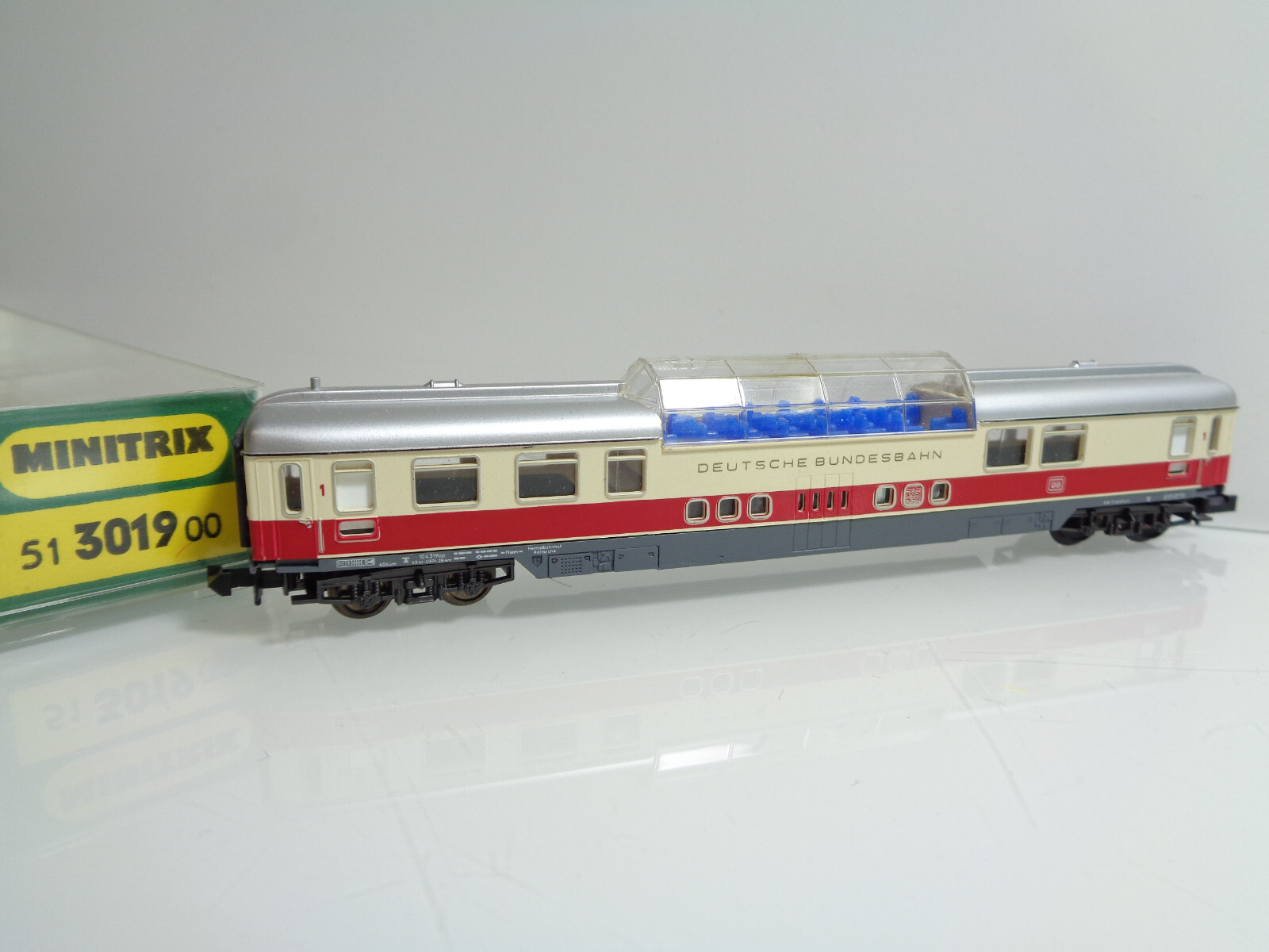 Minitrix N 51 13019 00 TEE Aussichtswagen 1.Kl. der DB in OVP JD2212