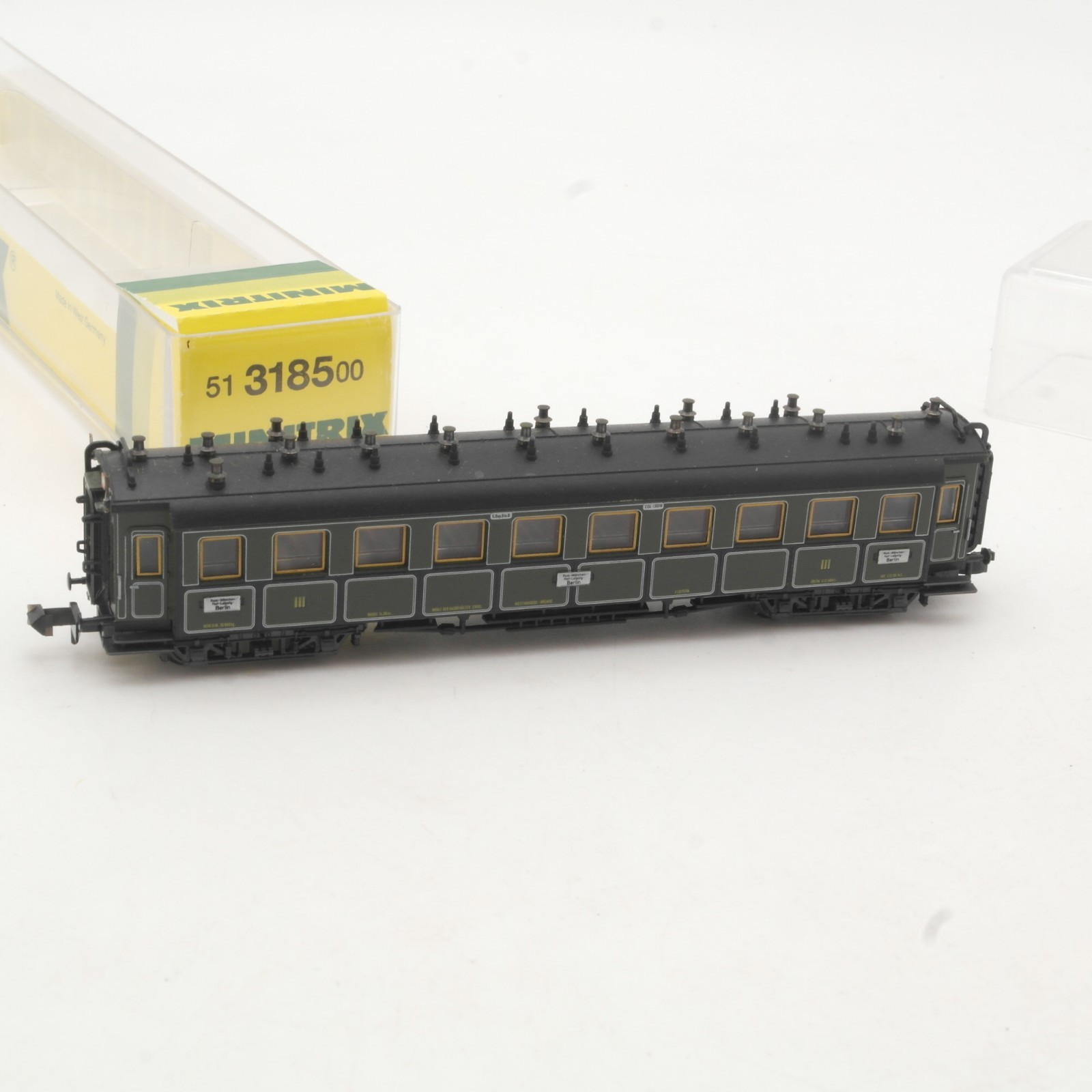 Minitrix N 51 3185 00 Schnellzugwagen der K.Bay.Sts.B. in OVP RR5320