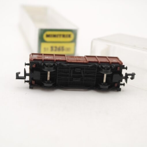 Minitrix N 51 3265 00 Hochbordwagen mit Holzladung in OVP RR2508 – Bild 4