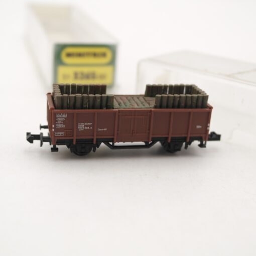 Minitrix N 51 3265 00 Hochbordwagen mit Holzladung in OVP RR2508