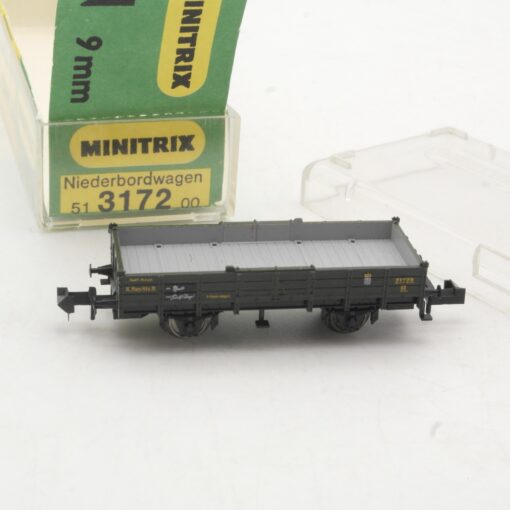 Minitrix N offener Güterwagen 21729 der K.Bay.Sts.B. in EVP RR3568
