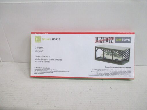 Modellbahn Union Spur N L00015 Lasercutbausatz Carport  m.OVP WZ5465