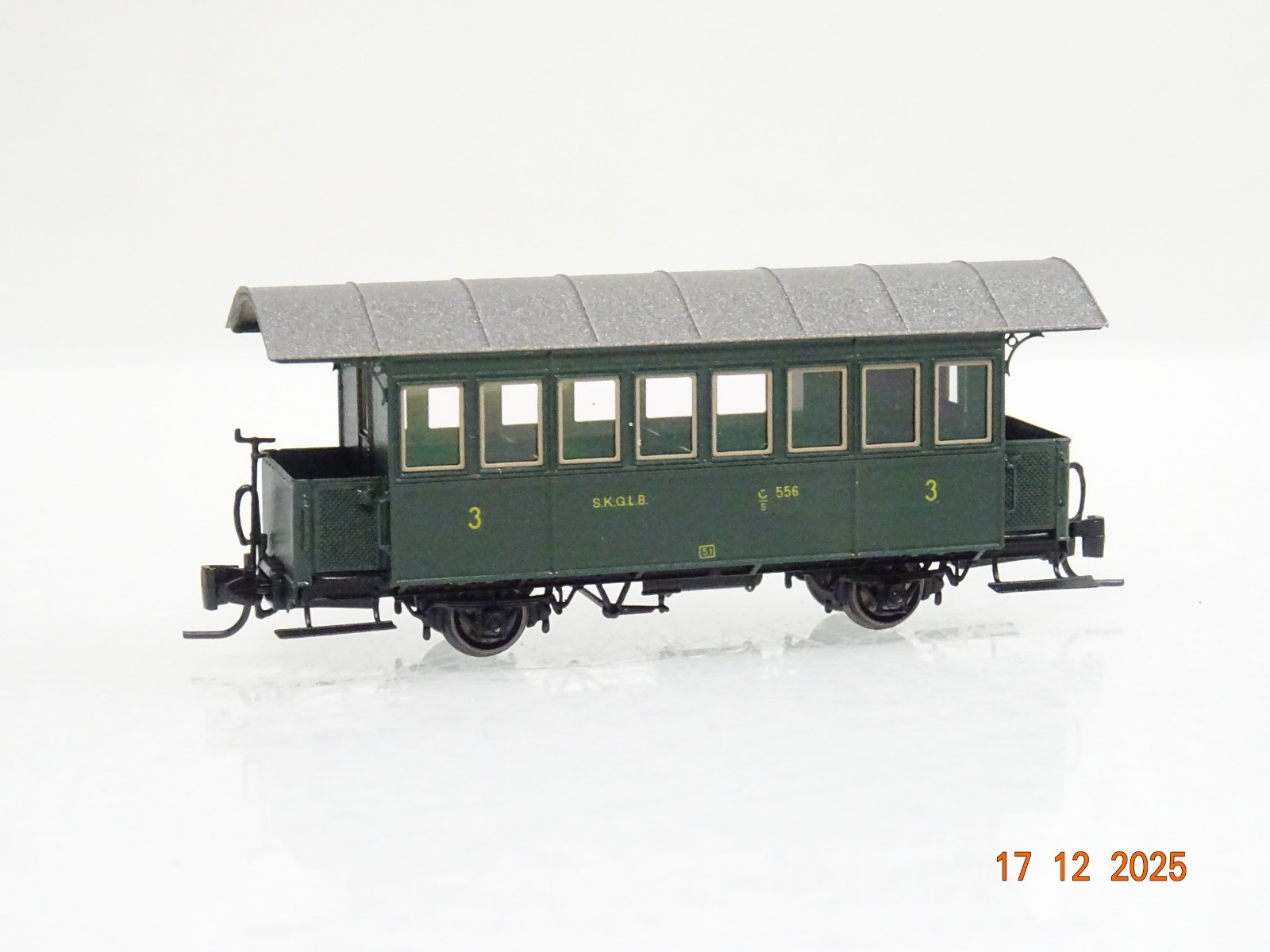 N-tram Spur Nm 6108 Kleinserie Personenwagen 3.Kl. der S.K.G.L.B. in OVP JL5178 – Bild 3