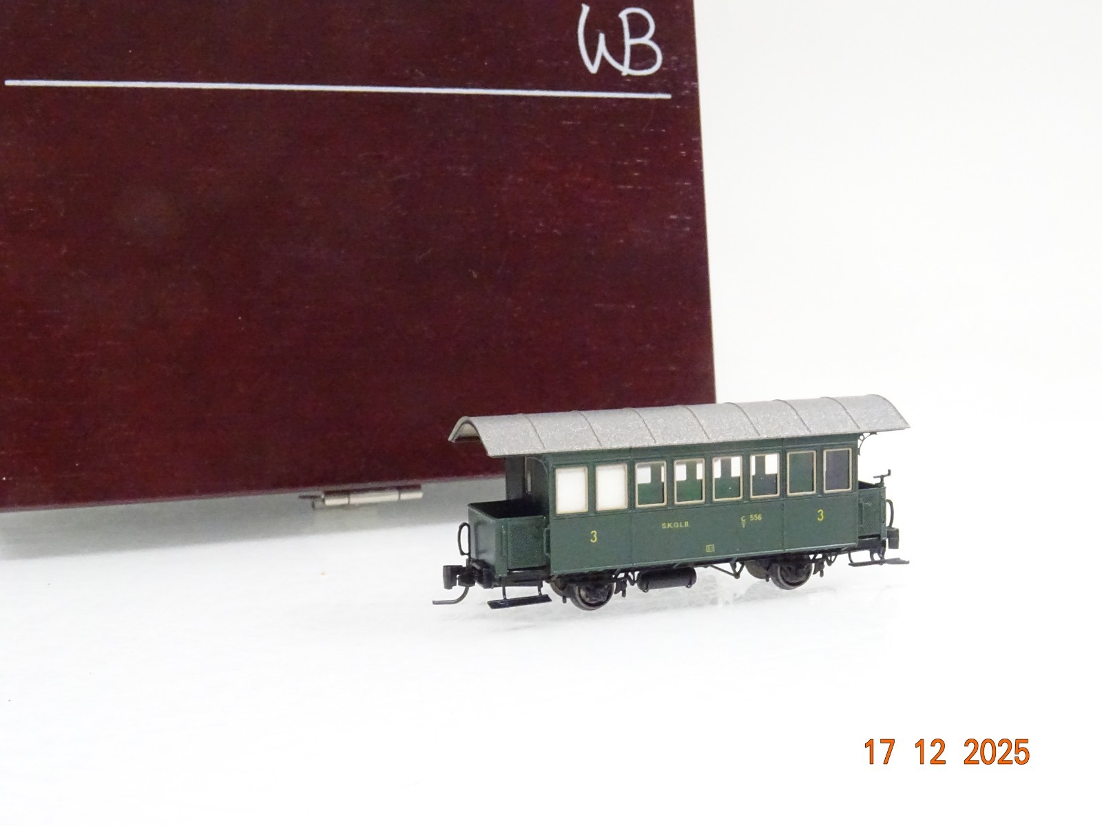 N-tram Spur Nm 6108 Kleinserie Personenwagen 3.Kl. der S.K.G.L.B. in OVP JL5178