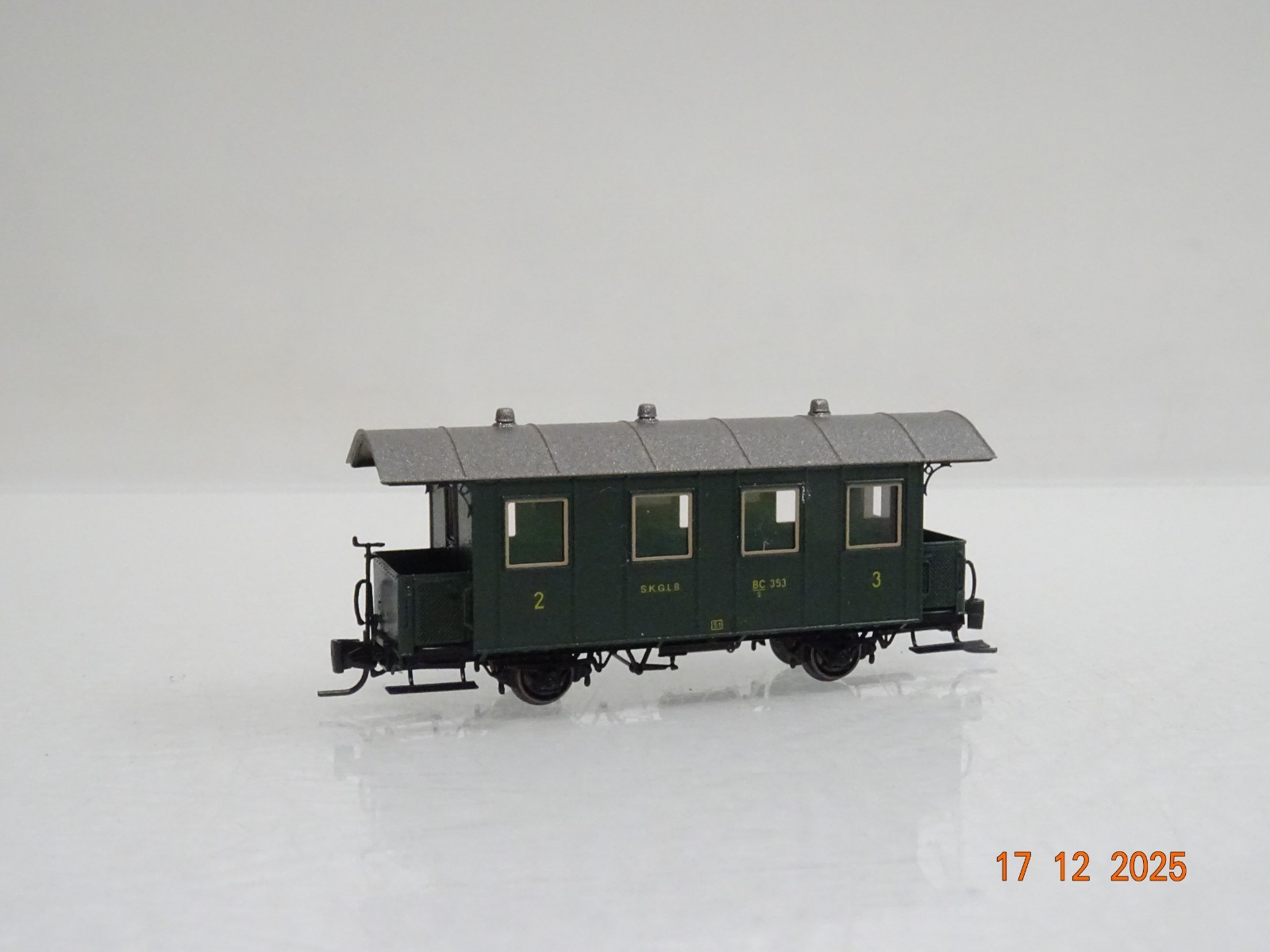 N-tram Spur Nm 6109 Kleinserie Personenwagen 2./3. der S.K.G.L.B. in OVP JL5180 – Bild 3