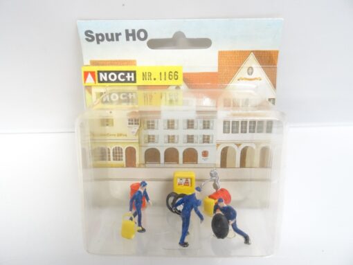 Noch H0 1166 Tankstelle mit Figuren in OVP RR785