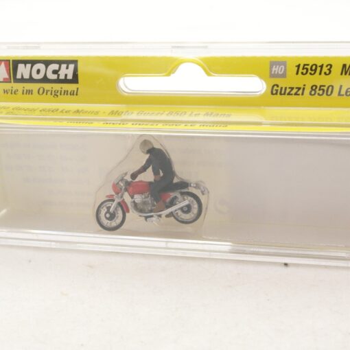 Noch H0 15913 Moto Guzzi 850 Le Mans mit Fahrer, neuwertig in OVP RG6538 – Bild 3