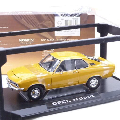 Norev 1:18 183620 Opel Manta A 1971 ockergelb in OVP EX5723 – Bild 3