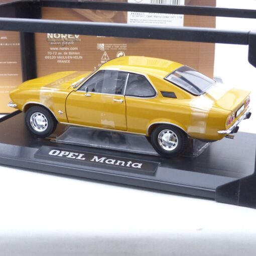 Norev 1:18 183620 Opel Manta A 1971 ockergelb in OVP EX5723 – Bild 4