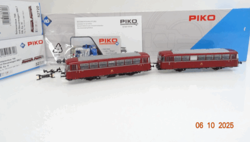Piko H0 52720 Schienenbus 2tlg. VT 798/998 der DB PluX22 in OVP JL3358
