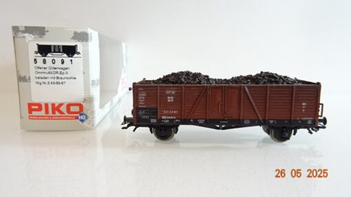 Piko H0 58091 offener Güterwagen beladen mit Braunkohle der DR in OVP PR8051