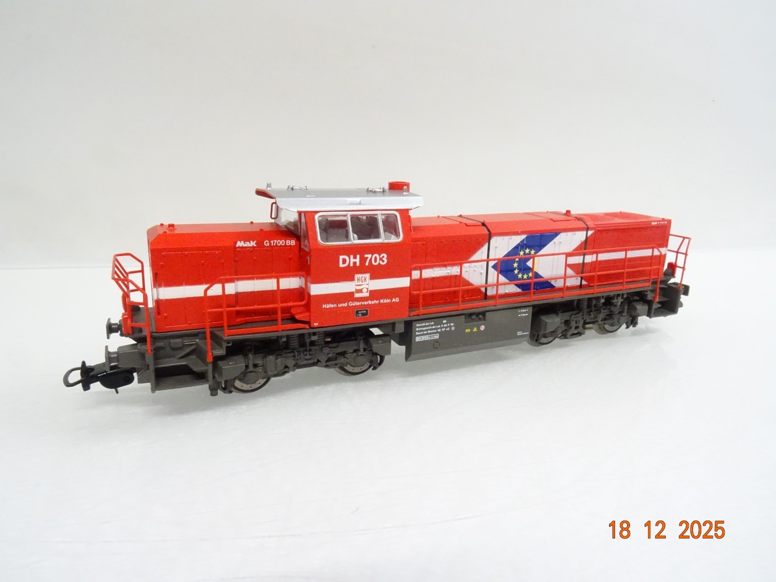 Piko H0 59204 AC Diesellok G 1700 DH 703 der HGK Digital in OVP JL5206 – Bild 3