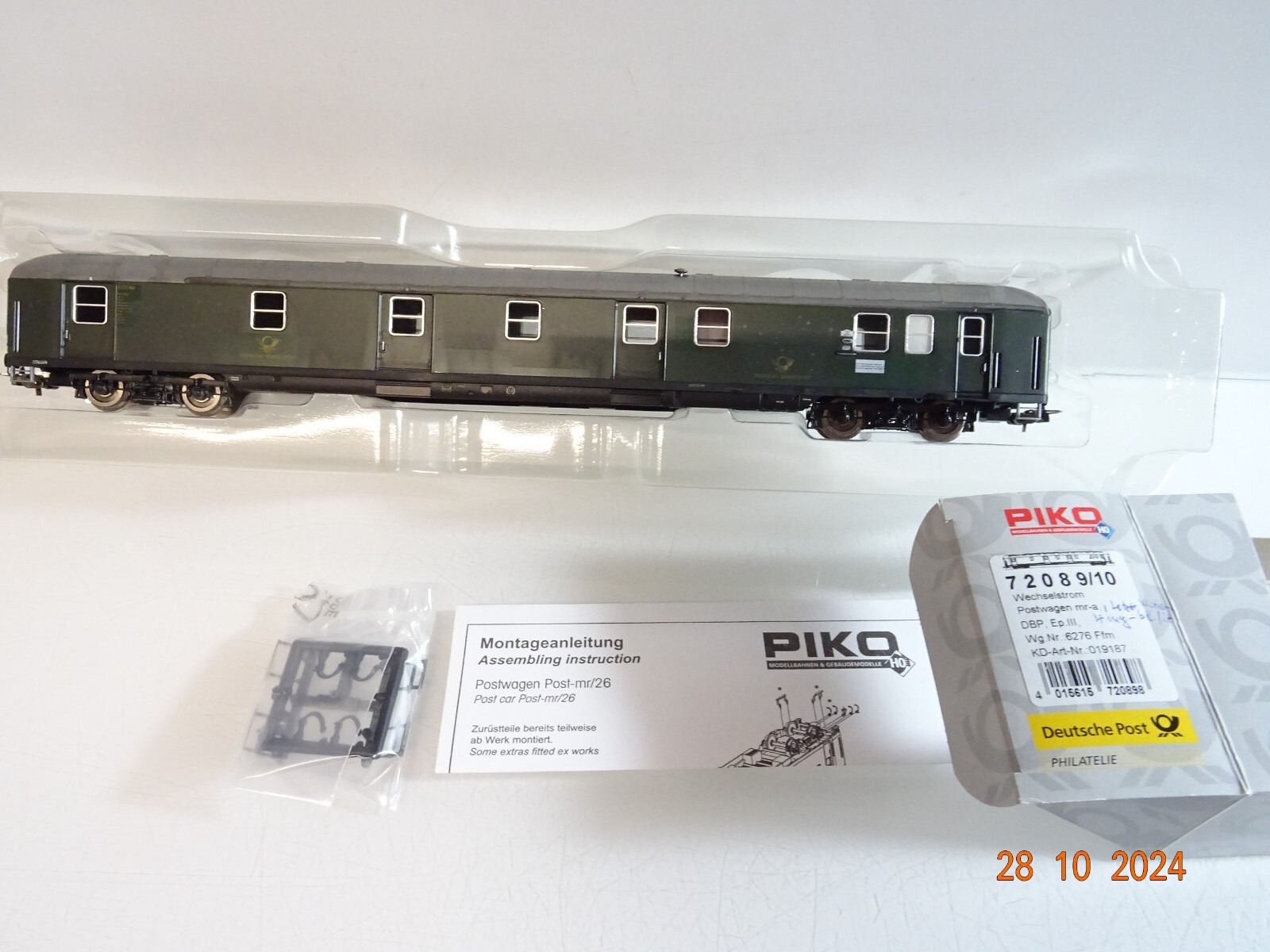 Piko H0 72089/10 AC Bahnpostwagen der DBP in OVP PR3543