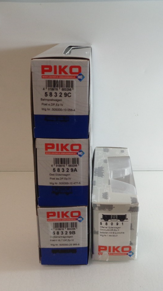 Piko H0 Leerverpackung 4 Stück siehe Foto PK1757