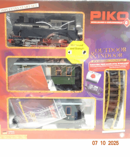 Piko Spur G 37125 Start-Set Personenzug BR 80 Sound Dampf in OVP JL3391 – Bild 3