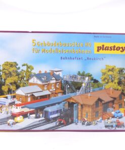 Plastoy H0 Bausatz 1322 Set 5 Gebäudesätze für Bahnhof Neukirch in OVP EX6813