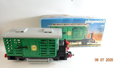 Playmobil 4121 Viehwaggon Waggon Steaming Mary Western siehe Foto in OVP CK9496