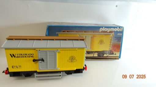 Playmobil 4122 COLORADO WAREHOUSING Waggon Steaming Mary Western in OVP CK9497