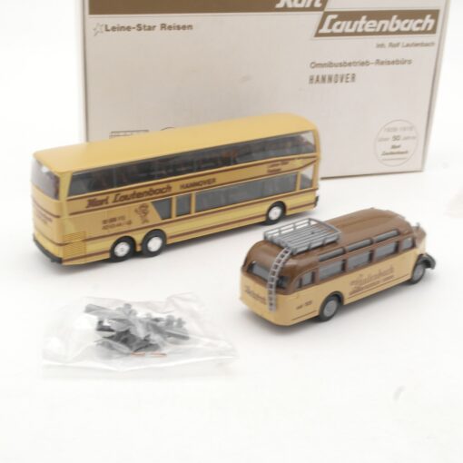 Praline 1:87 Werbemodell Bus Set Karl Lautenbach in OVP RR1104 – Bild 3