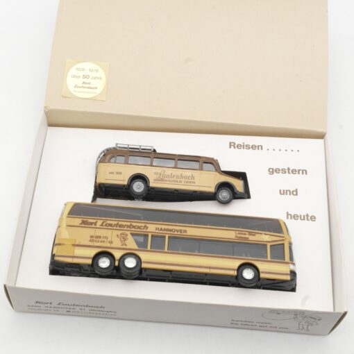 Praline 1:87 Werbemodell Bus Set Karl Lautenbach in OVP RR1104 – Bild 4