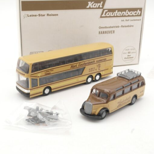 Praline 1:87 Werbemodell Bus Set Karl Lautenbach in OVP RR1104