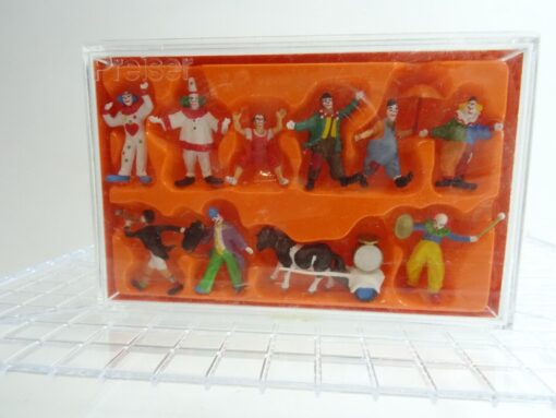 Preiser H0 20258 Figuren Clowns für Circus in OVP QR4082