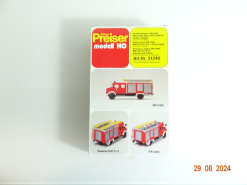 Preiser H0 31246 Schlauchwagen SW 2000 in OVP CK3329