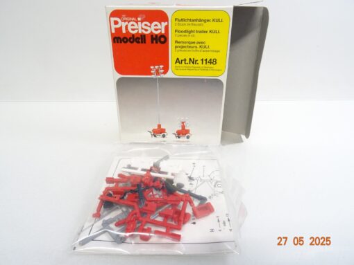 Preiser H0 Bausatz 1148 Flutlichtanhänger KULI 2 Stück in OVP RR1326