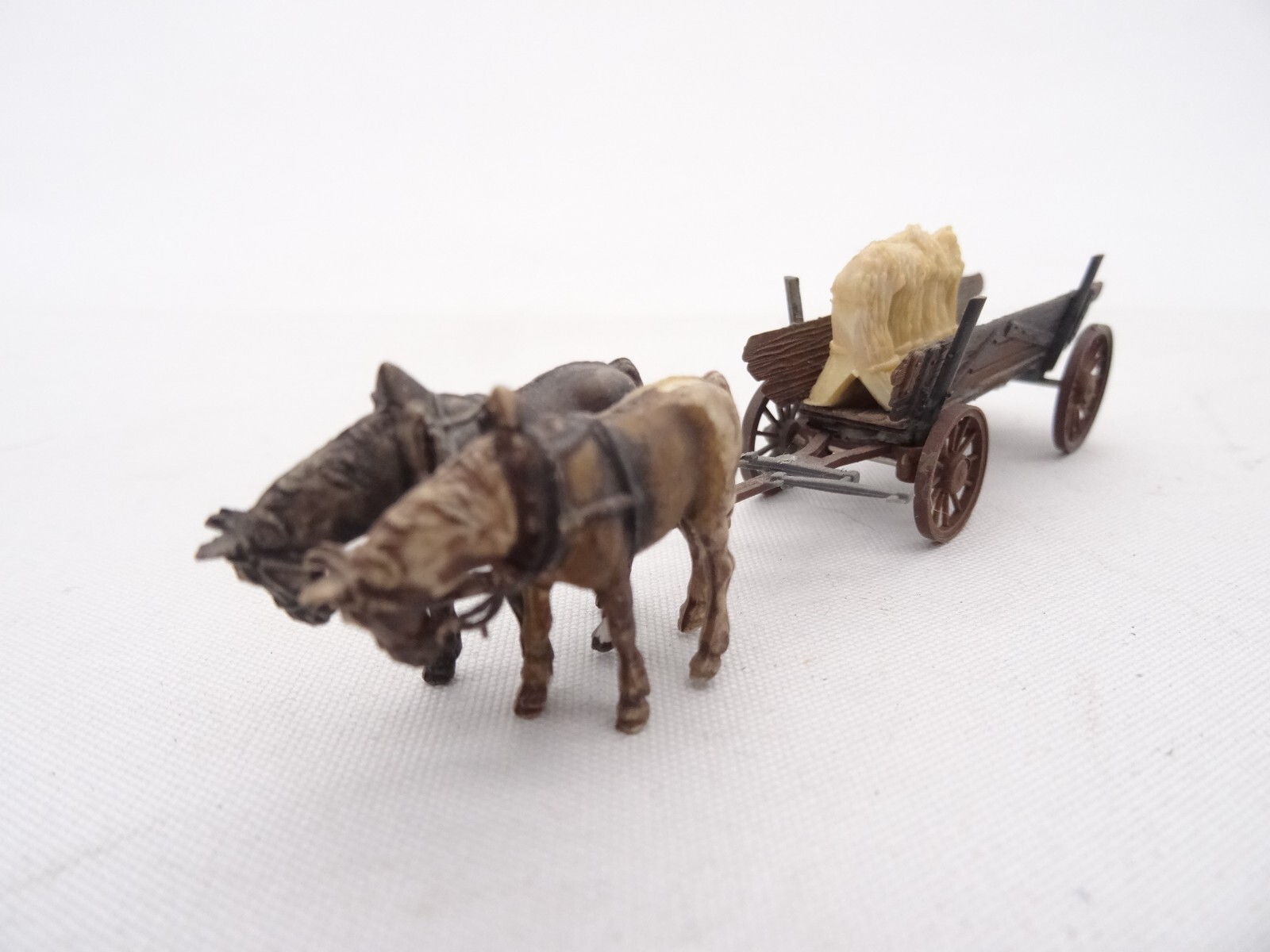 Preiser H0 Gespann mit Anhänger und Ladung RR1948 o.