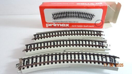 Primex H0 5072 M-Gleis gebogen 6 Stück in OVP RR2707