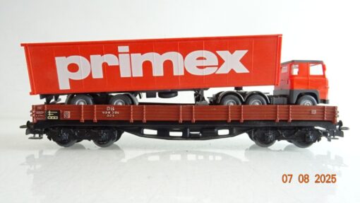Primex H0 Niederbordwagen mit Primex Sattelzug PR9499 o.