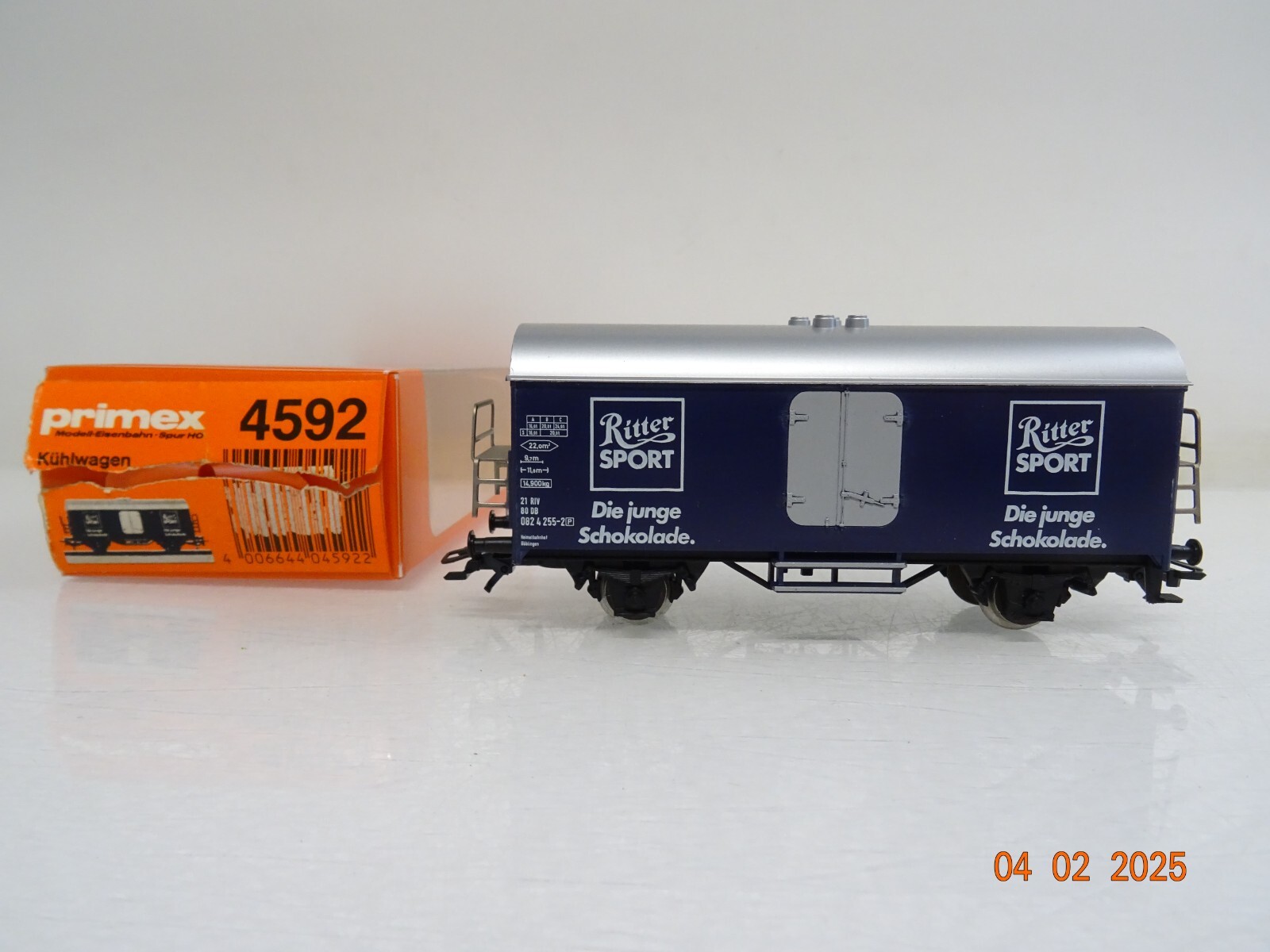Primex Märklin H0 4592 Kühlwagen Ritter Sport der DB in OVP PR5770