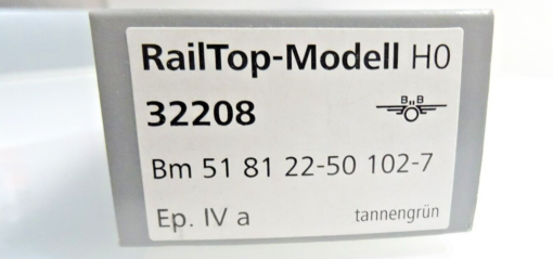 RailTop-Modell H0 32208 Schnellzugwagen der ÖBB  2. Klasse Ep. IV a in OVP M128 – Bild 5
