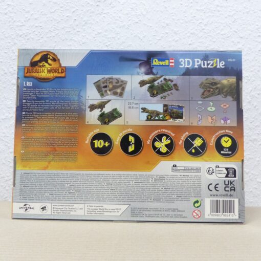 Revell 3D Puzzle Nr.: 00241 Jurassic World Dominion - T. Rex, in OVP EX2708 – Bild 3