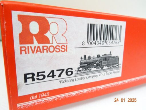 Rivarossi H0 R5476 US Dampflok 4"-2 Pickering Lumber Company in OVP LE8566 – Bild 6