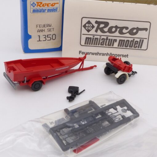 Roco 1:87 1350 Feuerwehr Anhänger-Set in OVP EX6748 – Bild 3