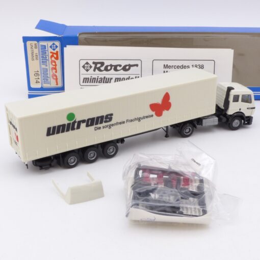 Roco 1:87 1614 Mercedes Benz 1850 SK Sattelzug Unitrans in OVP EX7295 – Bild 3