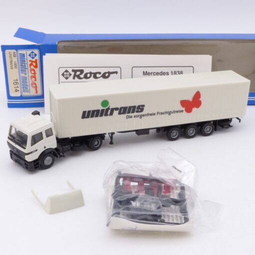 Roco 1:87 1614 Mercedes Benz 1850 SK Sattelzug Unitrans in OVP EX7295
