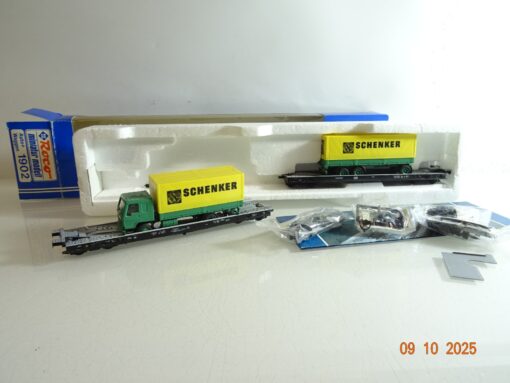 Roco H0 1902 Huckepack-Wippenwagen Schenker der DB in OVP RR3807